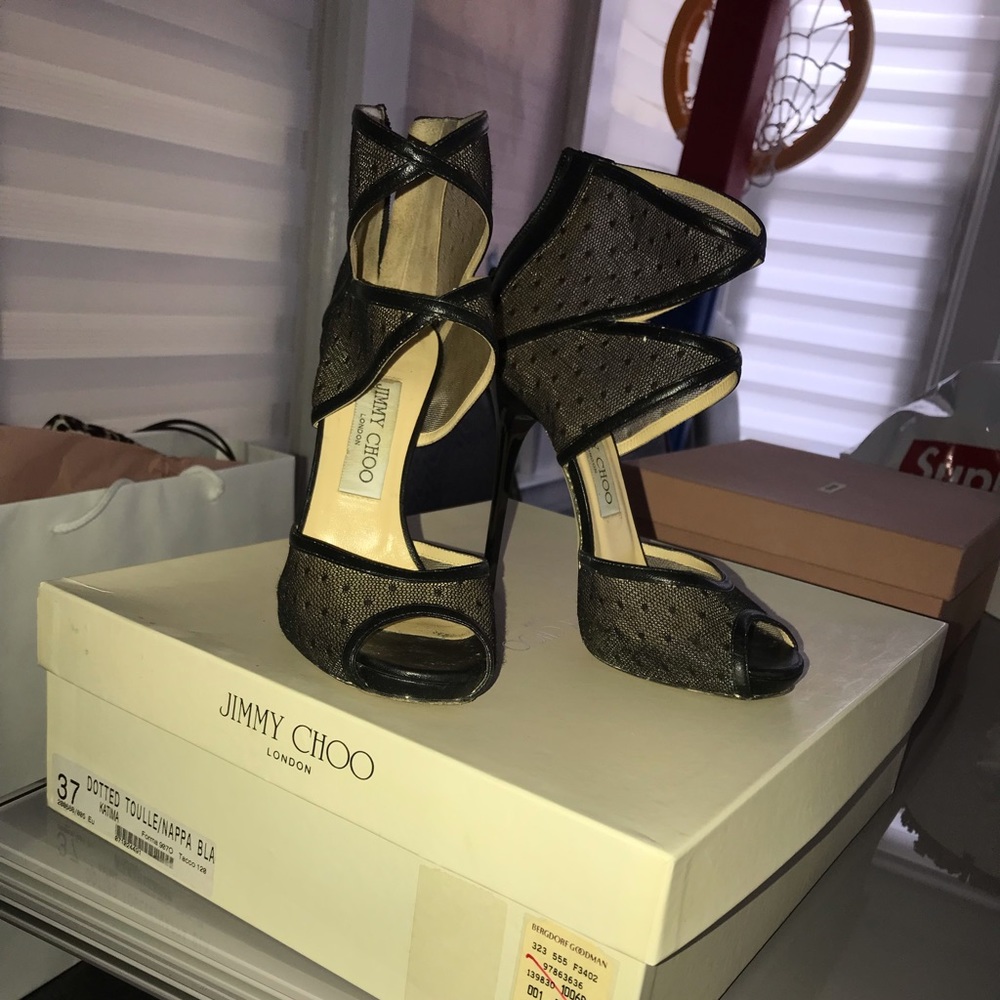 Jimmy Choo Open Toe Heel. Size 37 - image 4